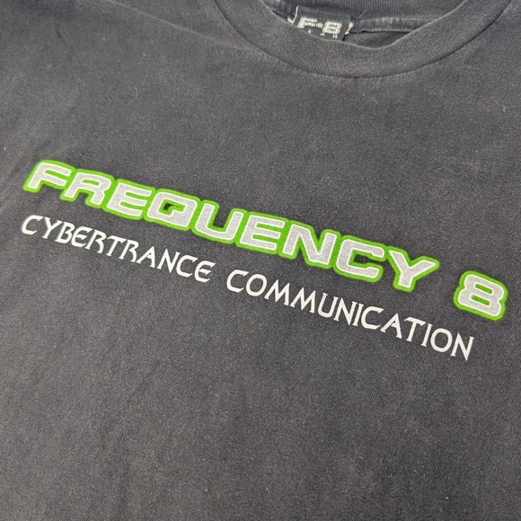 Frequency 8 Gear Men's XL Alien Cybertrance Graphic Tee 90's Rave Made in USA - Picture 10 of 13